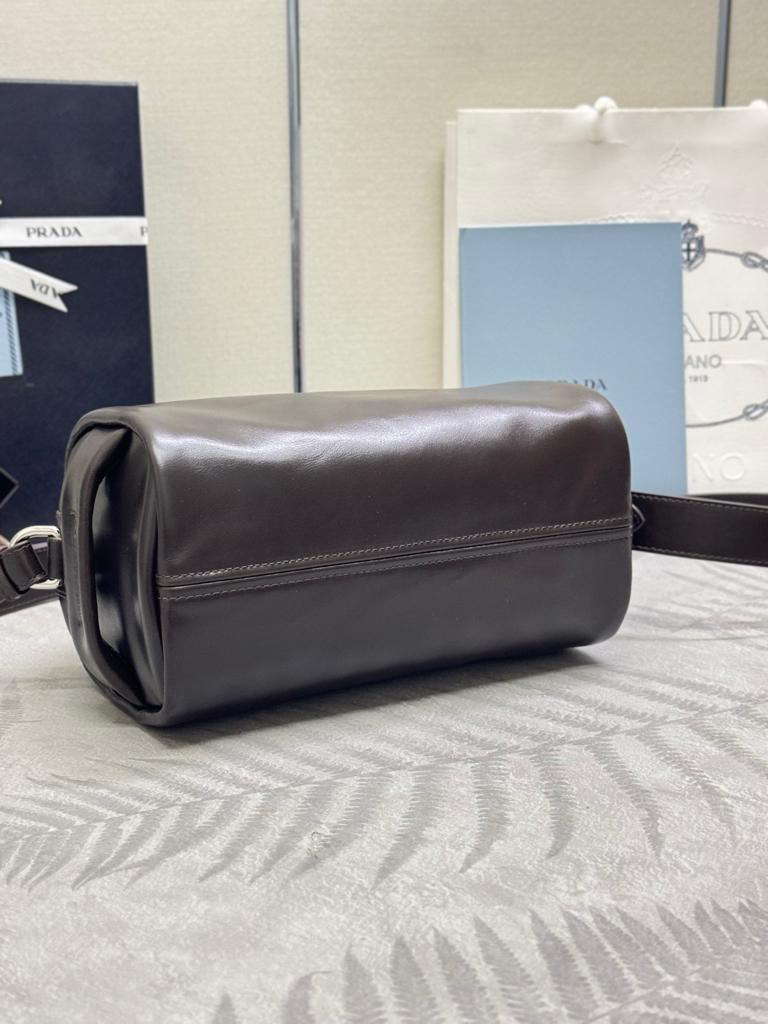 Prada Classic Leather Shoulder Bag 24cm