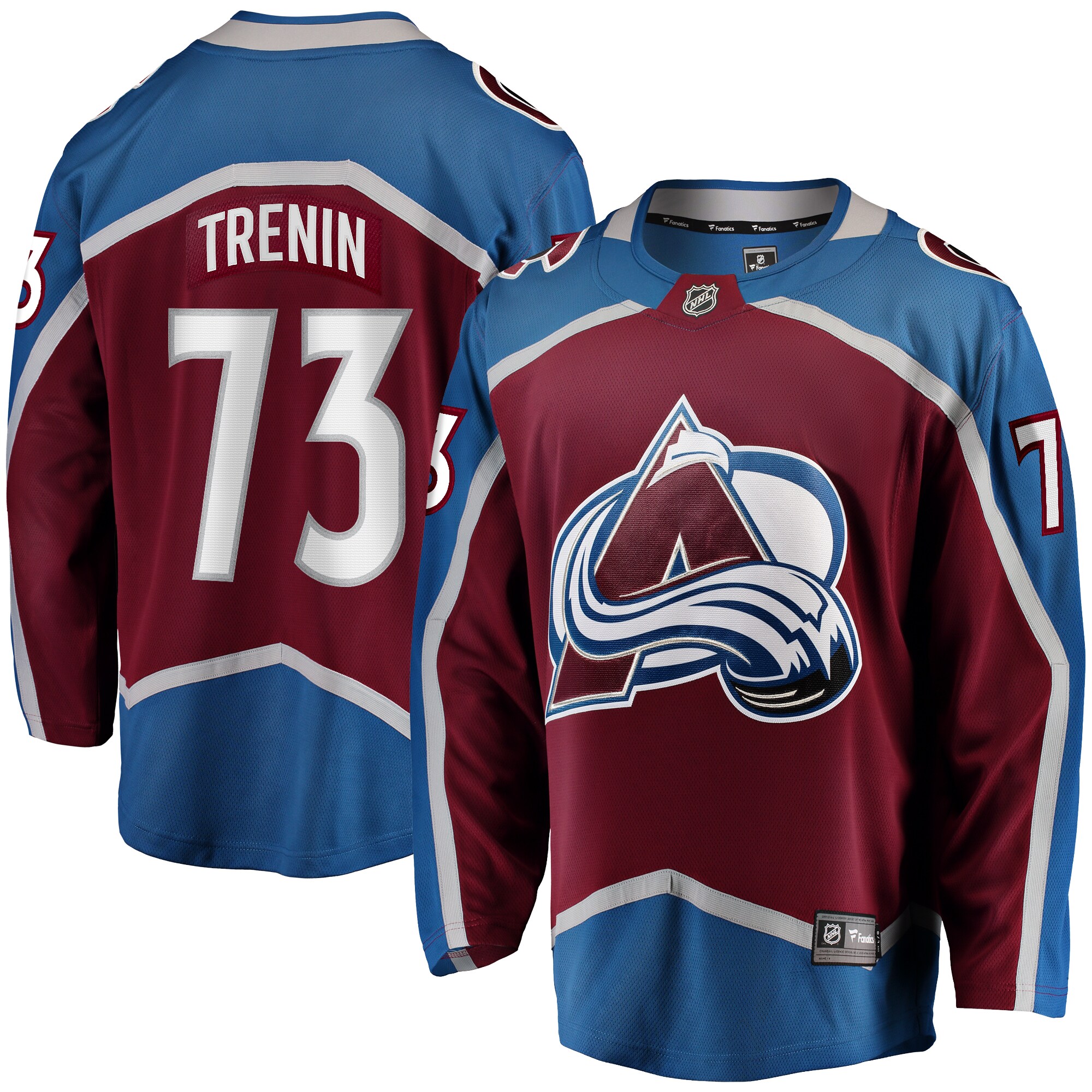 Yakov Trenin Colorado Avalanche Fanatics Home Premier Breakaway Player Jersey – Maroon