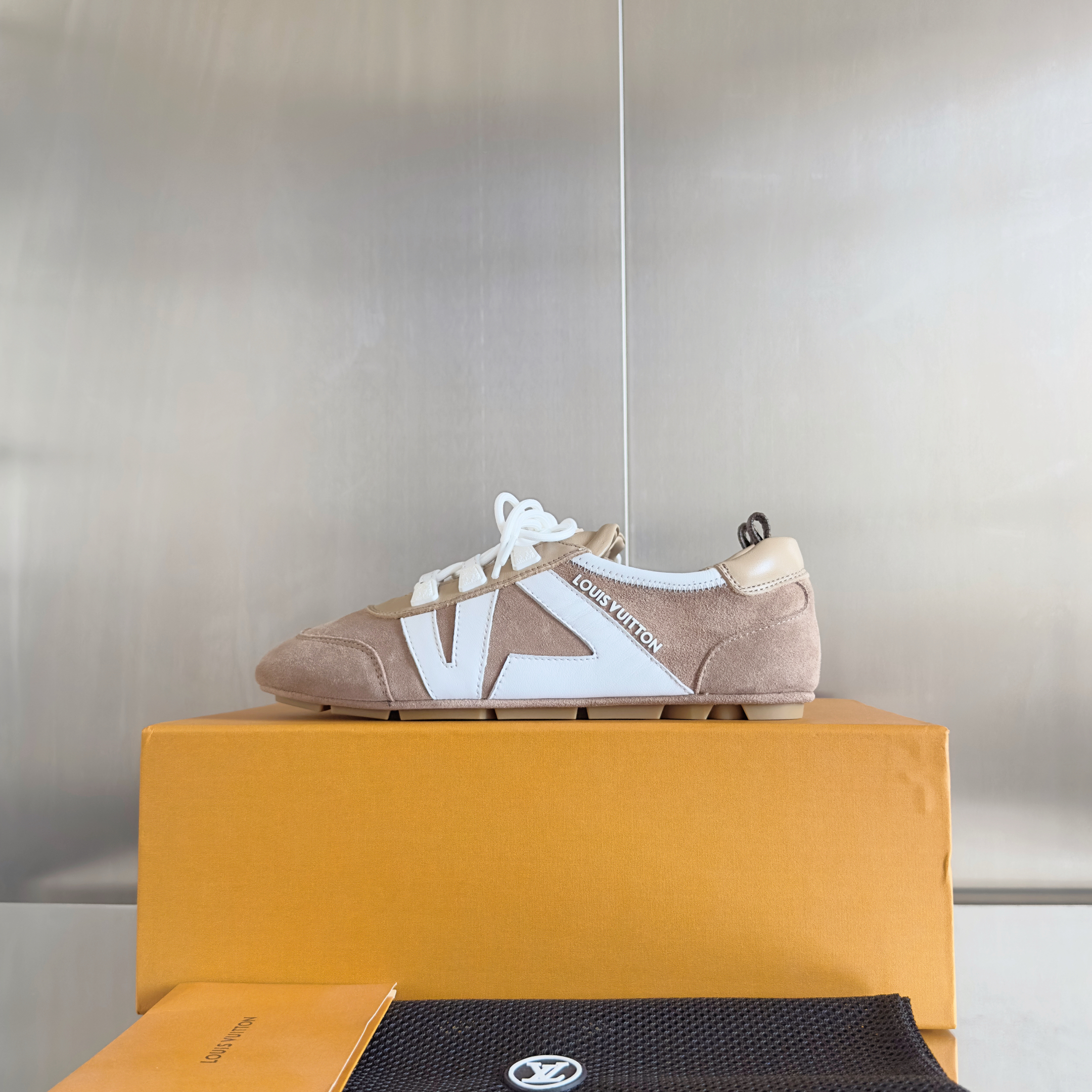 Louis Vuitton Sneakerina Yellow Beige – Women’s Ballet-Inspired Slim Sneakers