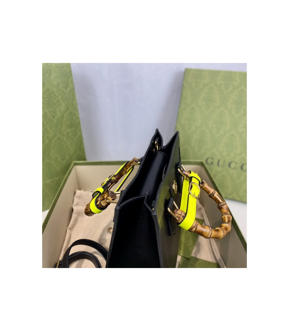 Gucci Diana Small Tote Bag Black