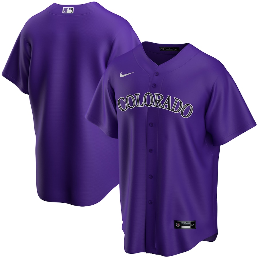 Colorado Rockies Youth Alternate Team Jersey Purple