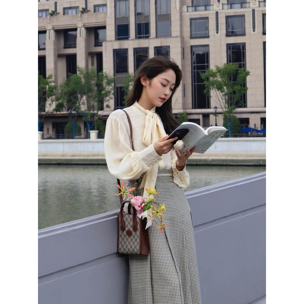 Gucci Mini Tote Bag with Interlocking G in GG Supreme