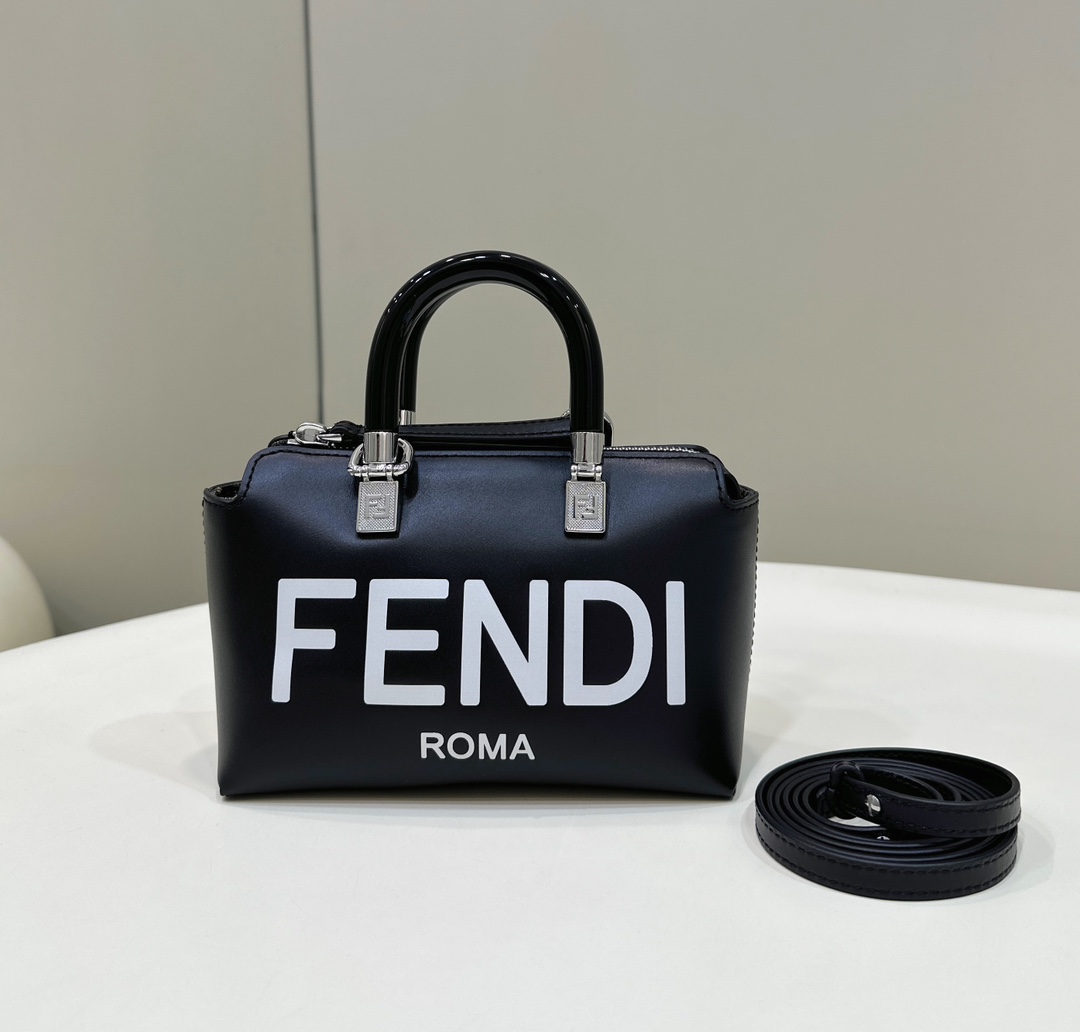 Fendi By The Way Leather Mini Bag Black 18cm