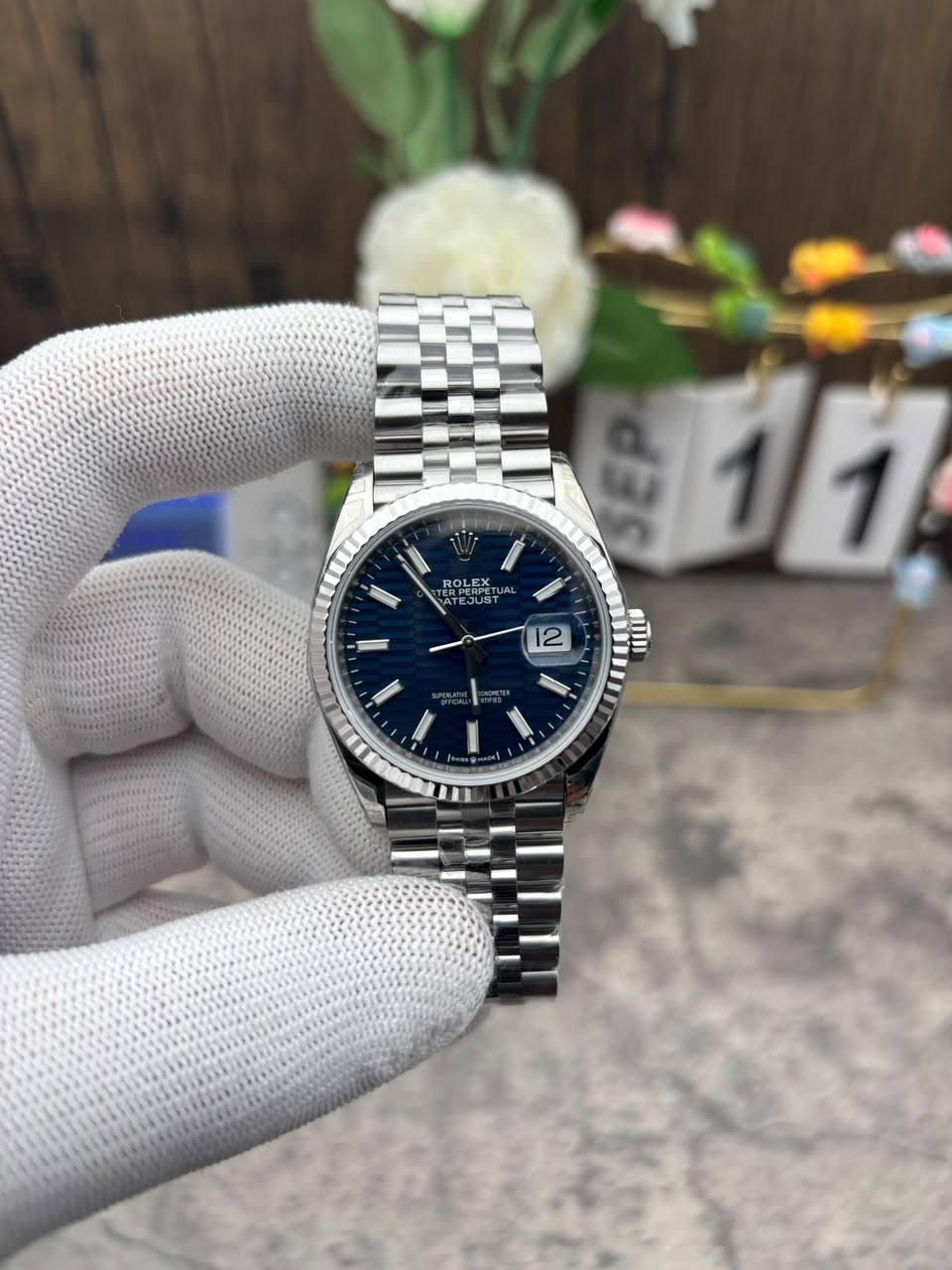 [SUPER CLONE] Rolex Datejust 41mm Dial Blue Watch