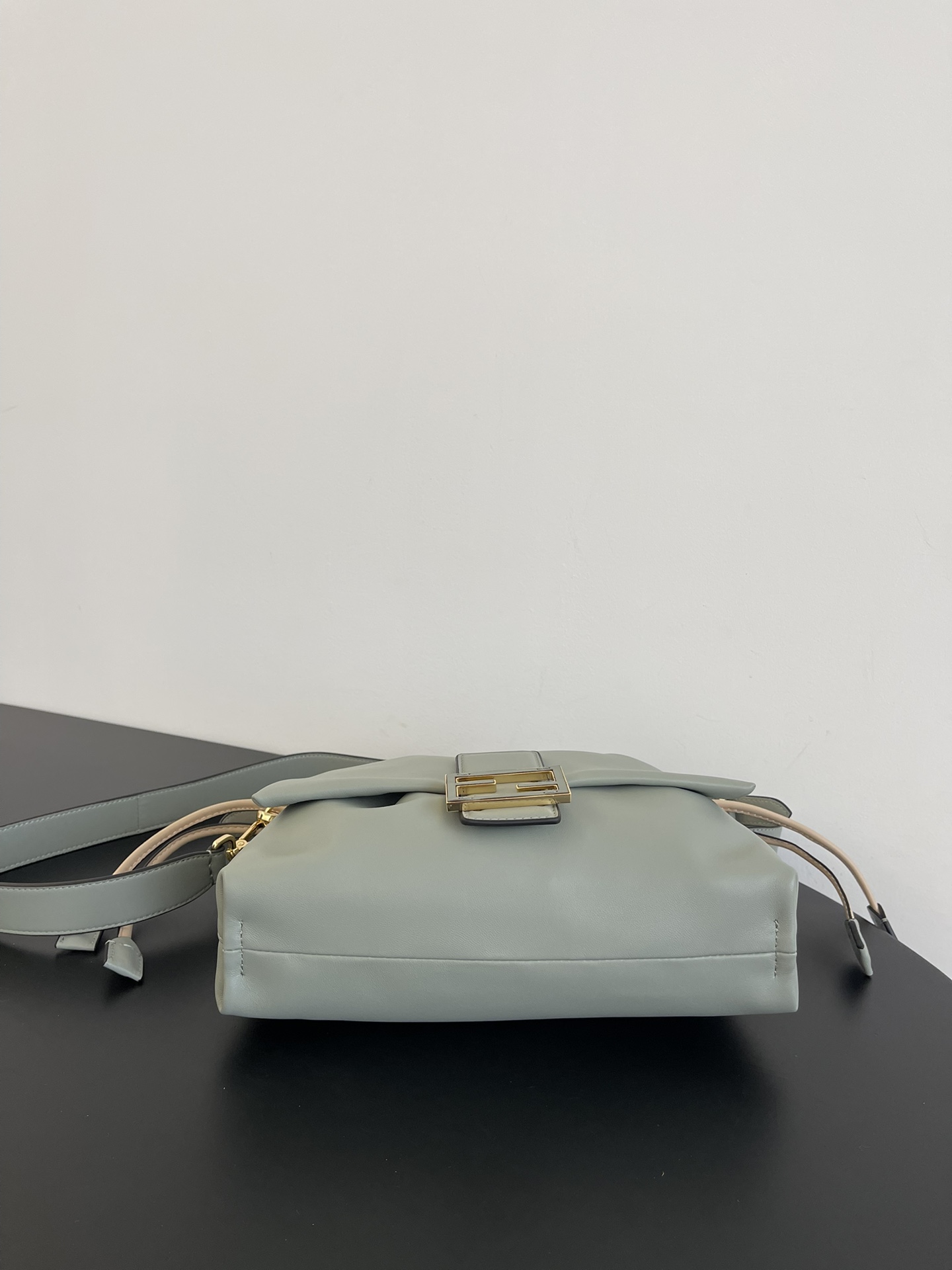 Fendi Mamma Baguette Medium Matcha Green Nappa Leather Bag 26.5cm