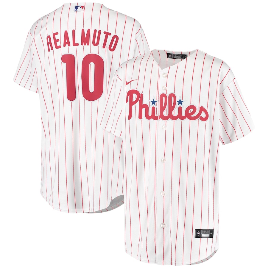 J.T. Realmuto Philadelphia Phillies Youth Alternate Player Jersey White