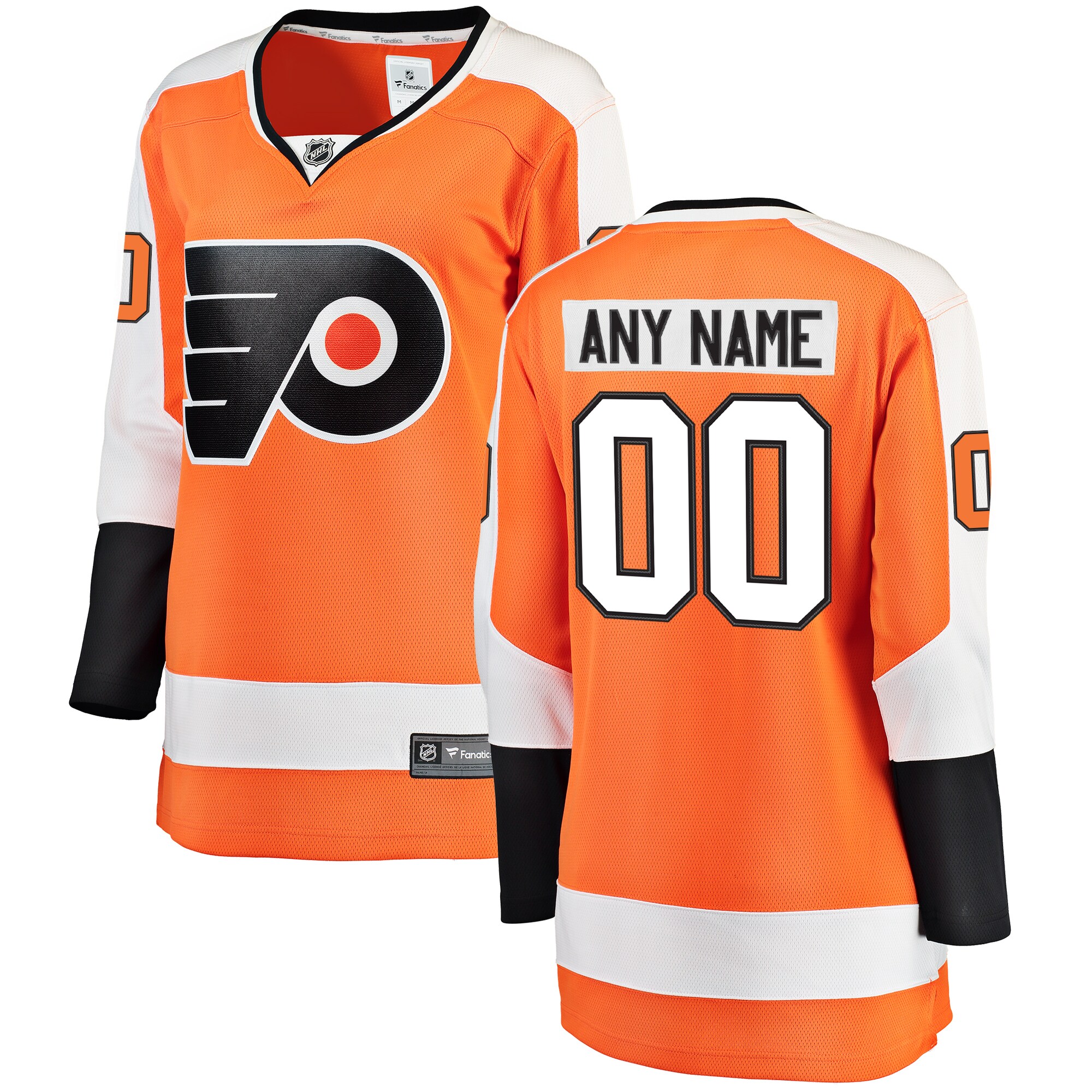 Philadelphia Flyers Fanatics Women’s Home Breakaway Custom Jersey – Orange