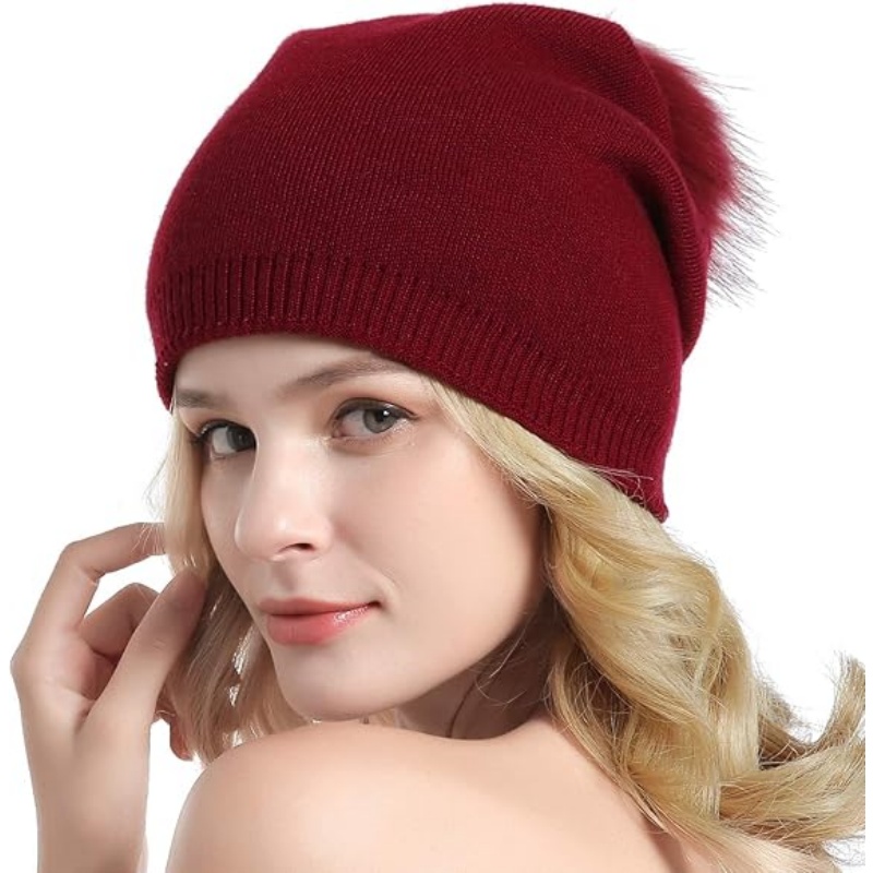 Women Knit Wool Beanie