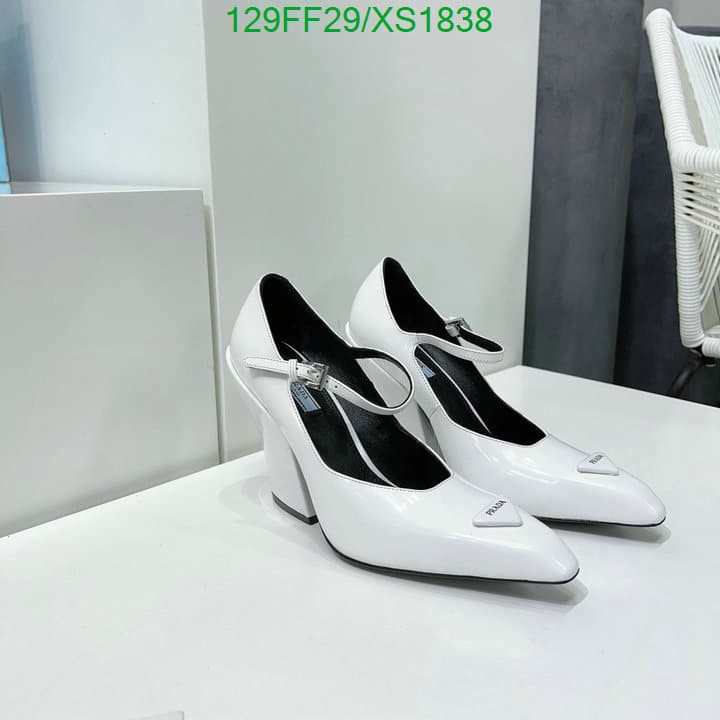 Prada Modellerie Leather Mary Jane Pumps In Nero White