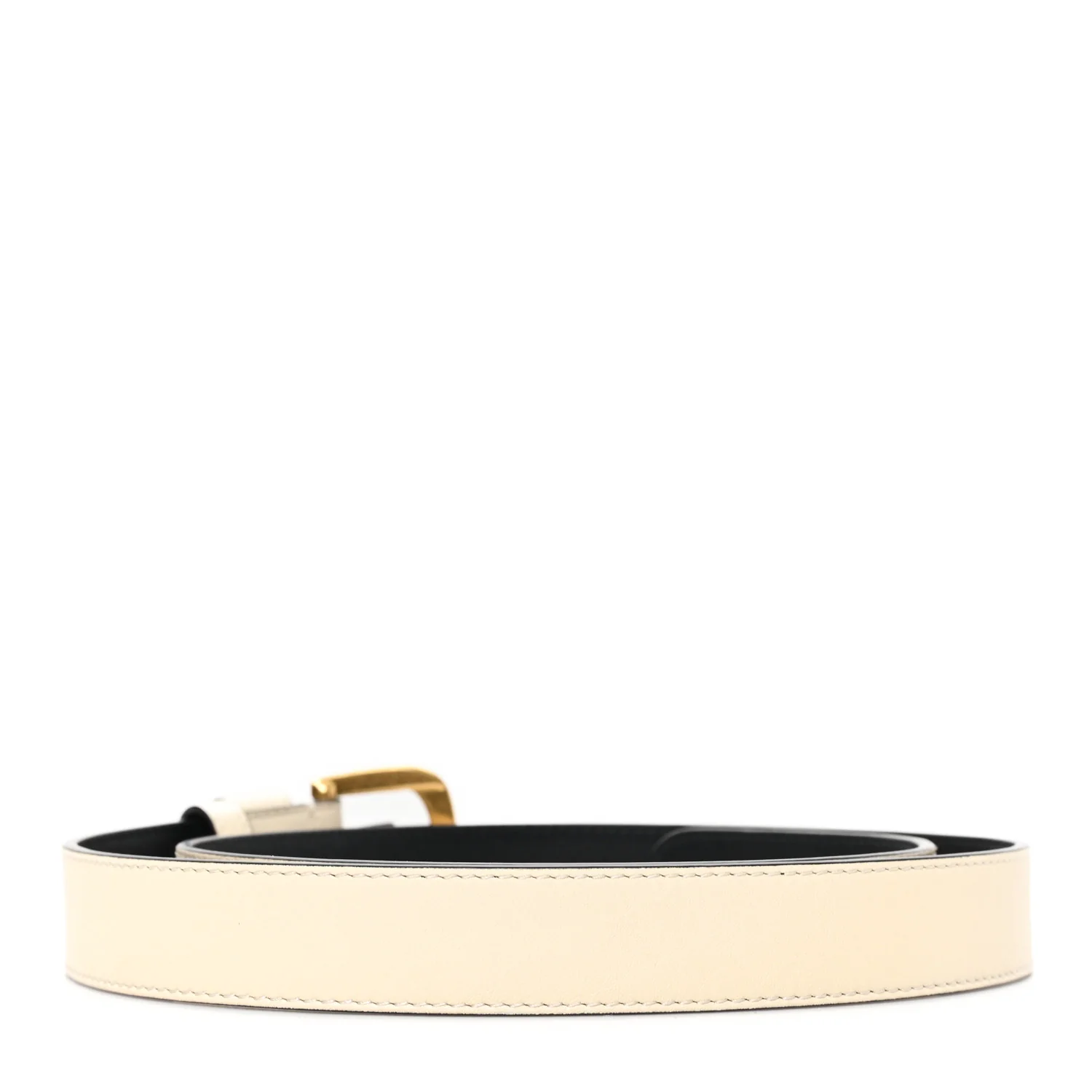 Calfskin VLogo Signature 30mm Belt 85 34 White