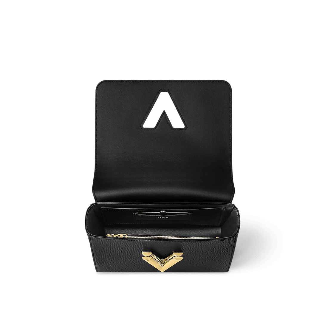 Louis Vuitton Twist Mm Bags Epi Leather Lock Chain Black 23Cm M21772