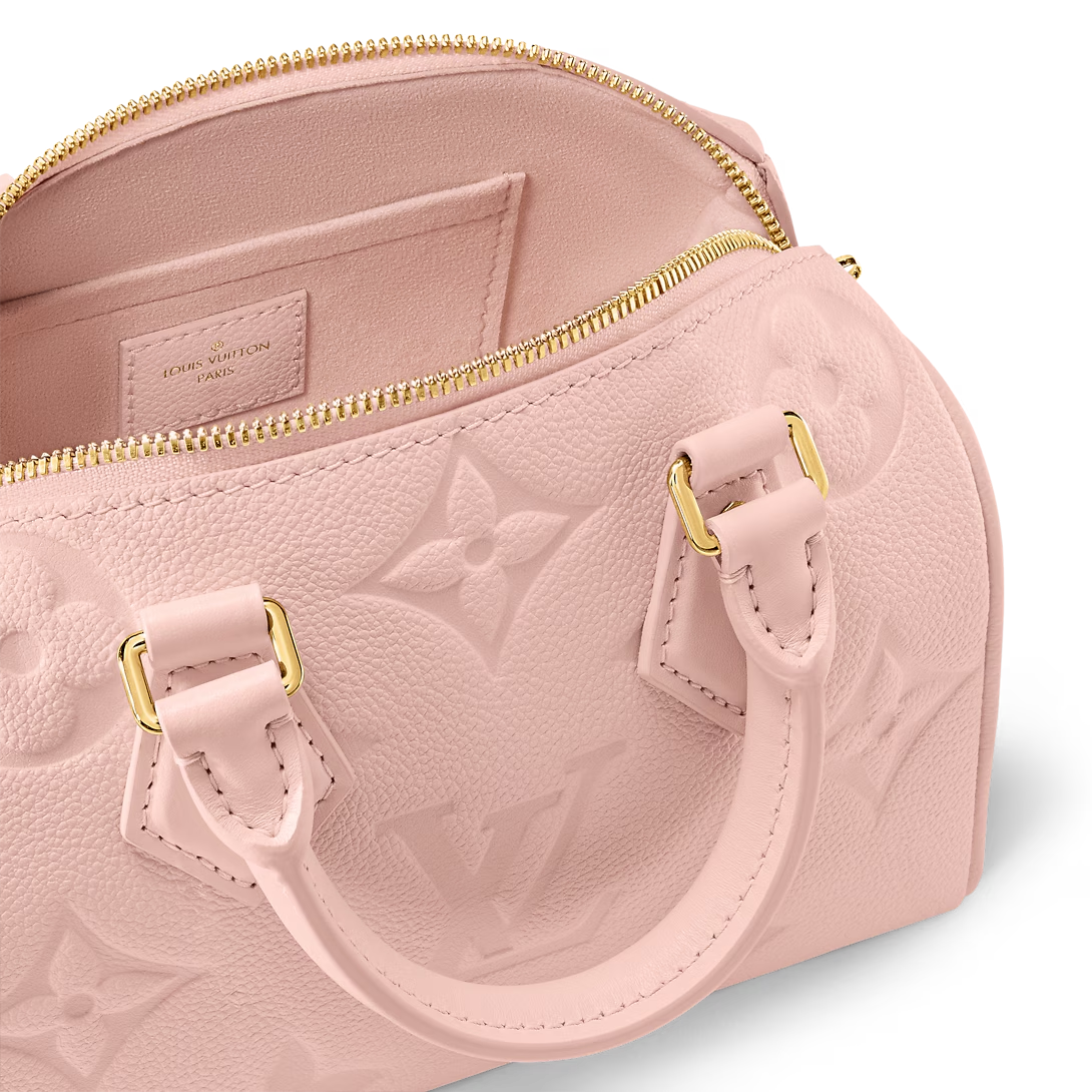 Louis Vuitton Speedy Bandoulière 20 Monogram Empreinte Opal Pink 20.5cm M47136