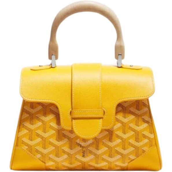 GOYARD SAÏGON SOUPLE MINI BAG YELLOW 20CM
