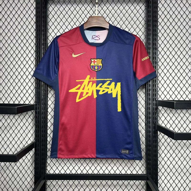 2024-25 Barcelona Stussy Football jersey