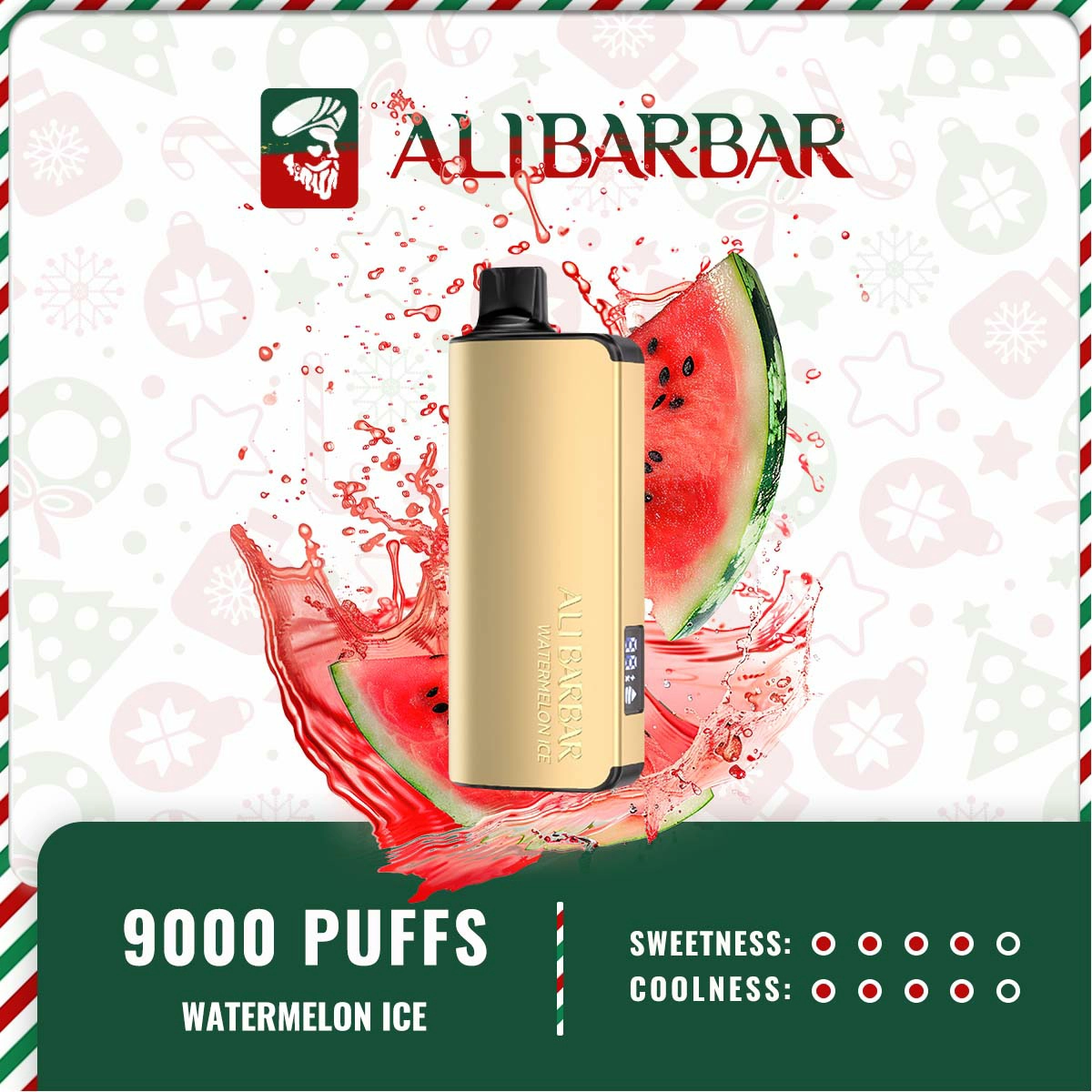 Alibarbar Ingot 9000puffs – Watermelon Ice