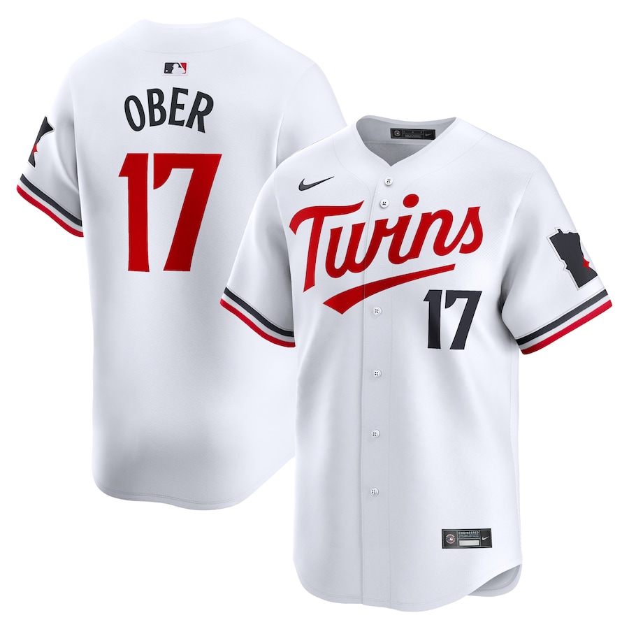 Bailey Ober Minnesota Twins Home Limited Player Jersey White