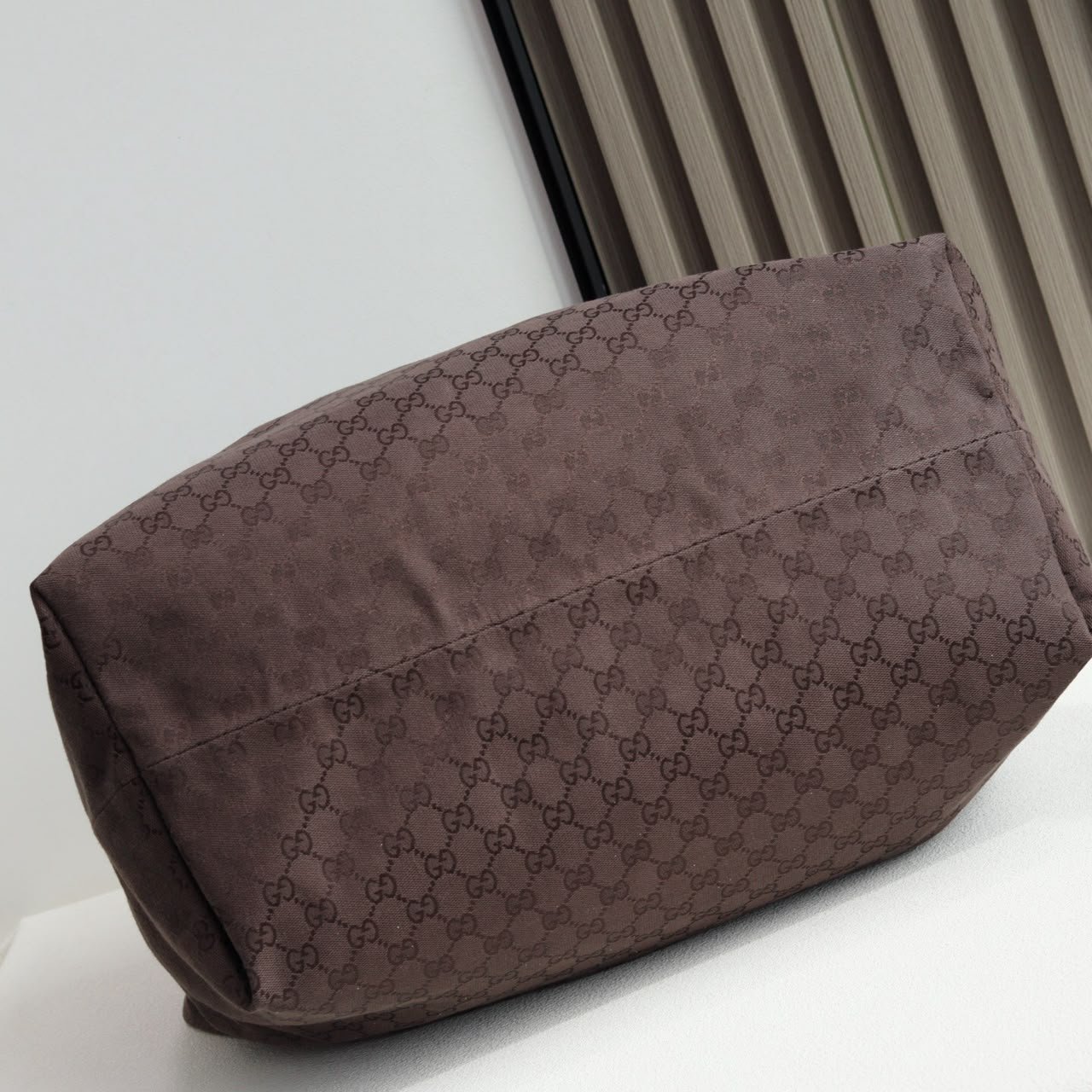 Gucci Brera Large Crossbody Bag 45cm/17.7in Dark Brown GG Canvas 864485