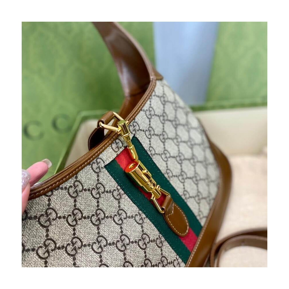 Gucci Jackie 1961 Small Shoulder Bag GG Supreme Canvas 28cm