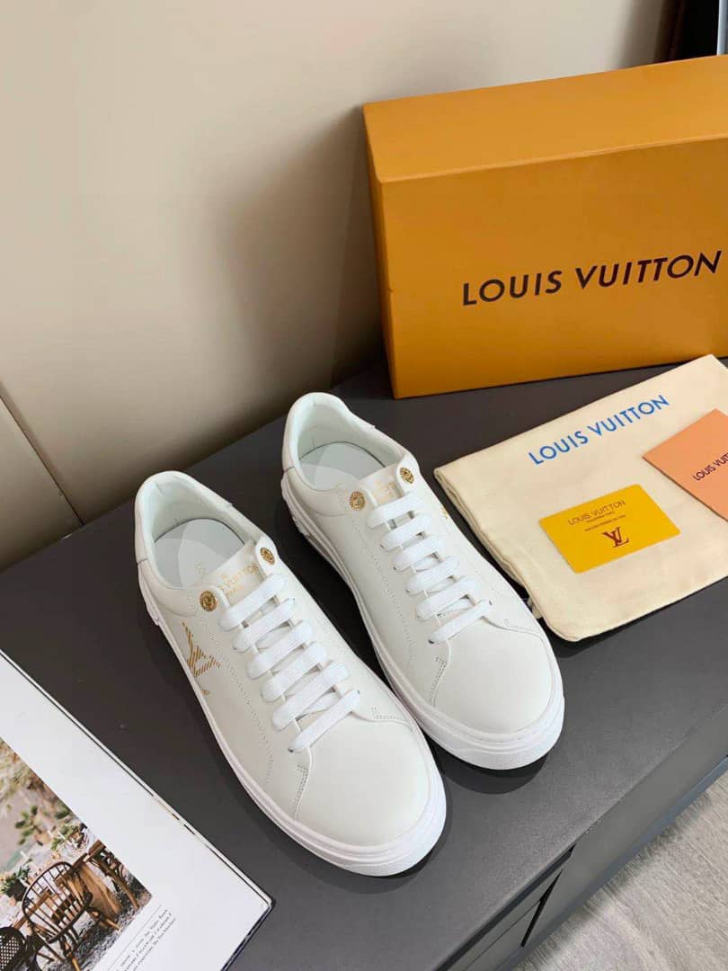 Louis Vuitton Time Out Sneaker White And Yellow