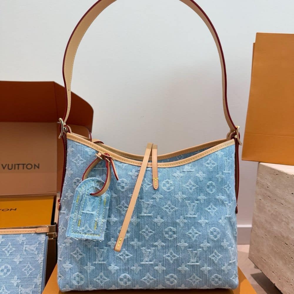 Louis Vuitton Carryall PM Blue 30Cm