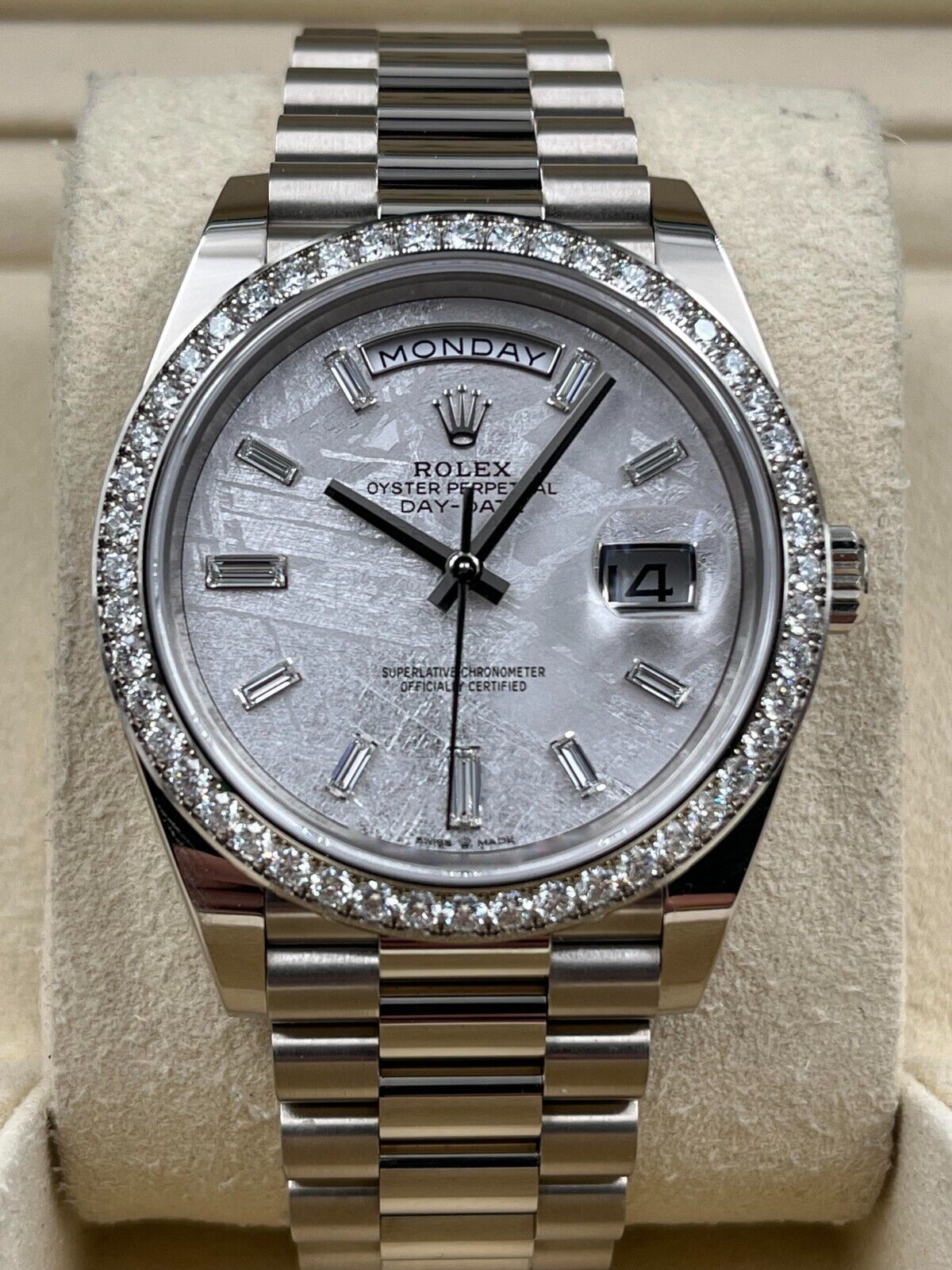 Rolex  Day-Date 40mm 228349RBR-0040 Meteorite Dial President Bracelet