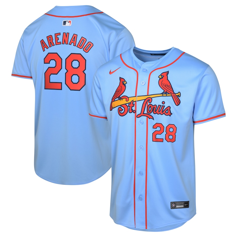 Nolan Arenado St. Louis Cardinals Youth Alternate Limited Player Jersey  Light Blue