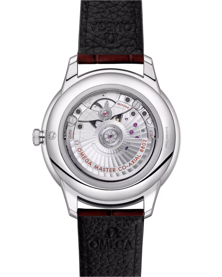 Omega De Ville Prestige 41 mm Red Dial Stainless Steel Strap 434.13.41.20.11.001