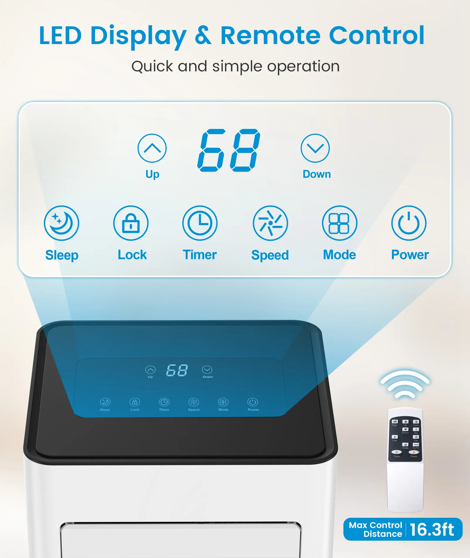 [DFYD] COWSAR 8,000/10,000 BTU PortableAir Conditioners Cool Up to 350/450 Sq.Ft, 4Modes Portable AC Unit with RemoteControl/LED Display/24Hrs Timer/InstallationKits for Bedroom/Home/Office/Dorms, Whitesummerwins
