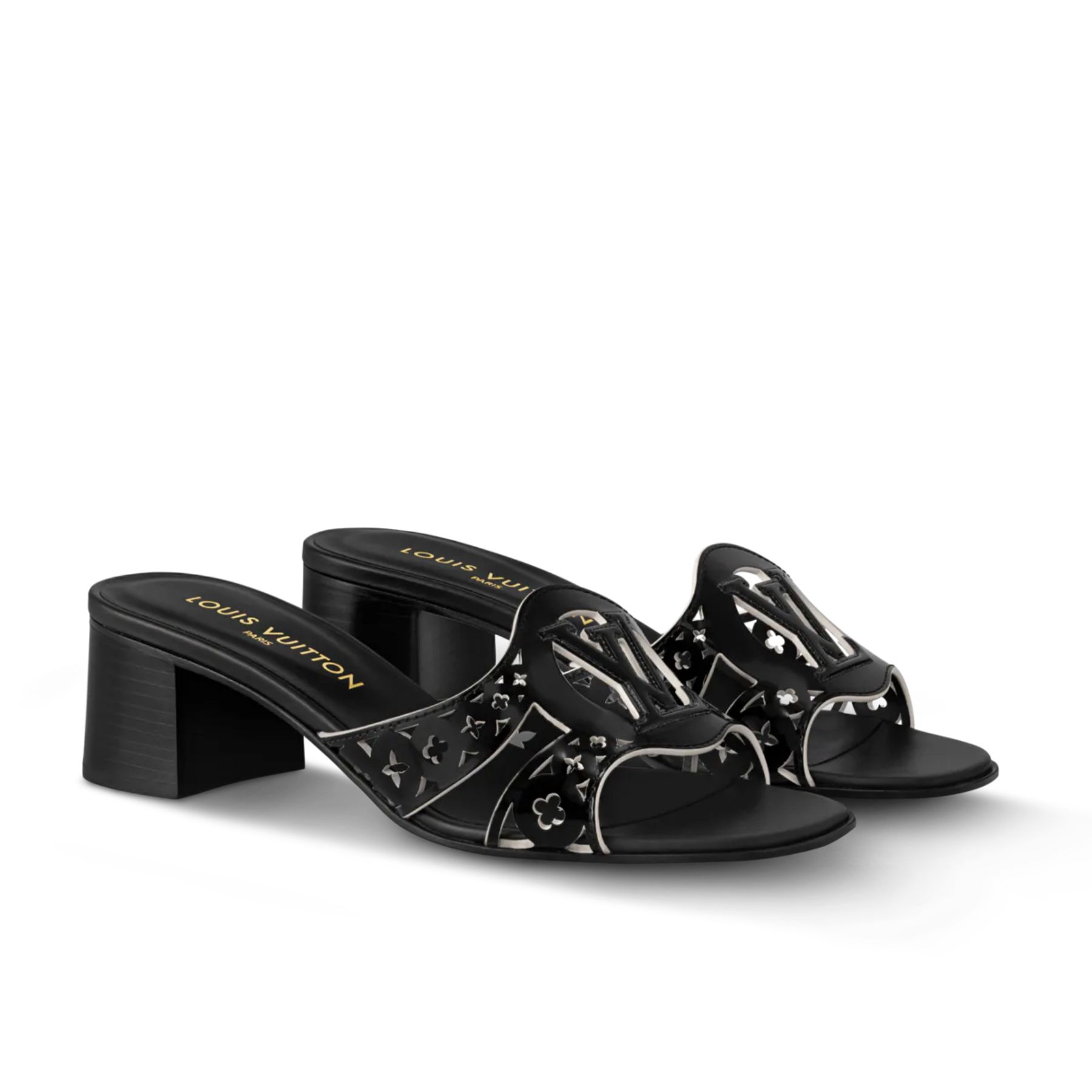 Louis Vuitton LV Isola Flat Mule Black 1AGYQN Women – 5.5cm Heel / 2.17in