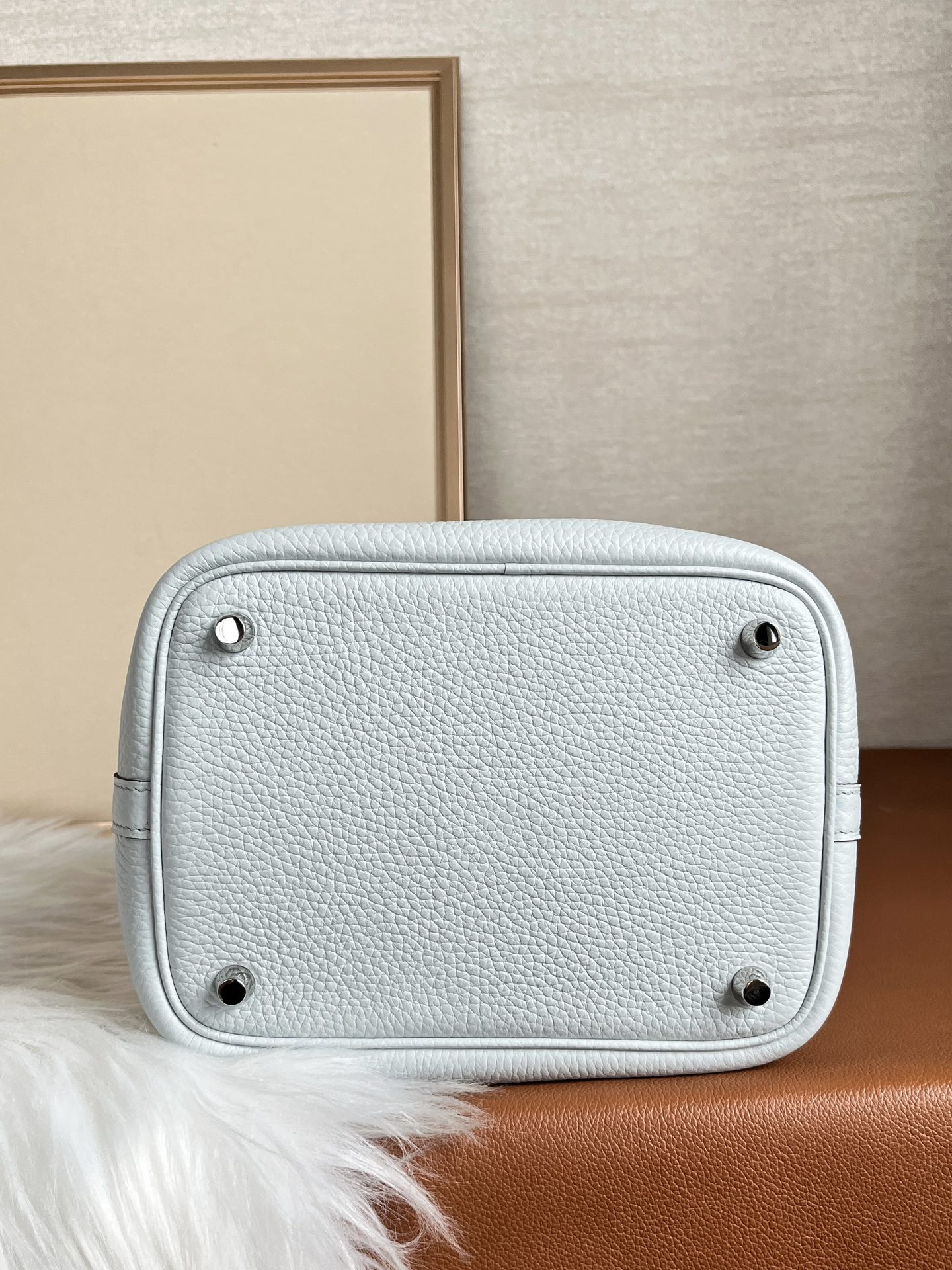 Hermes Picotin Lock 18Cm Gris Pale