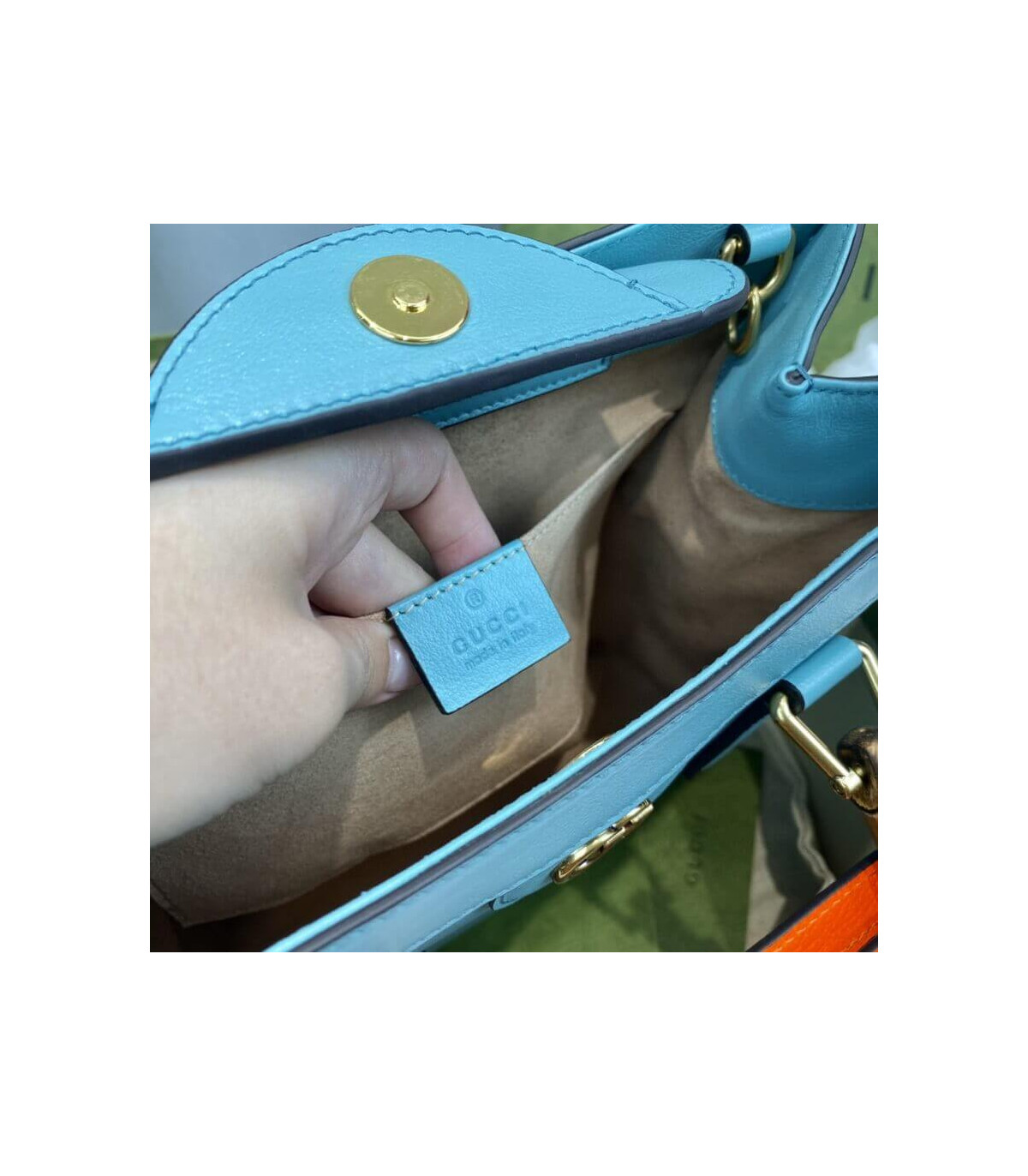Gucci Diana Small Tote Bag Light Blue