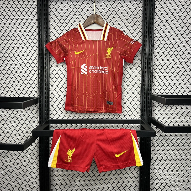 2024-25 Liverpool Home KIDS Football Jersey