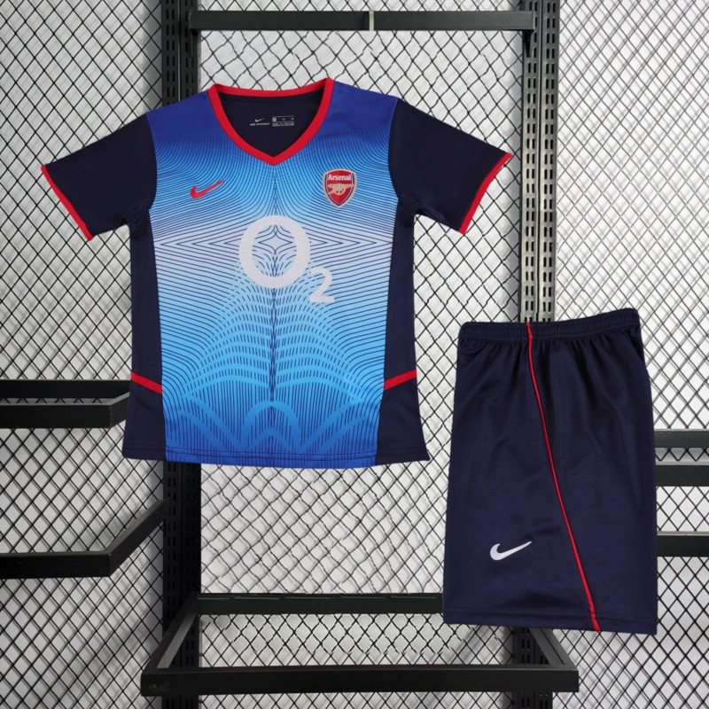 Retro KIDS 2002-04 KIDS Arsenal Away BERGKAMP ADAMS HENRY Football jersey retro