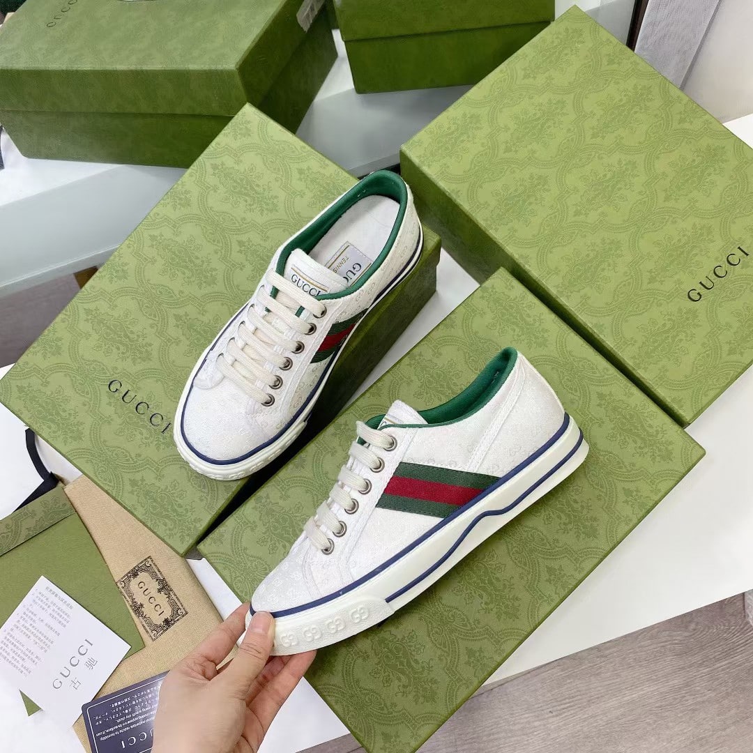 Gucci Tennis 1977 White Mini Gg 606111 99W90 9085