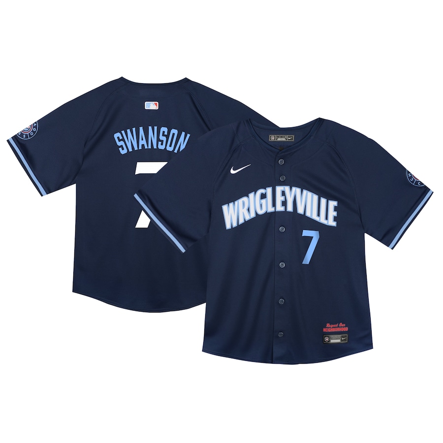 Dansby Swanson Chicago Cubs Toddler City Connect Limited Player Jersey Navy