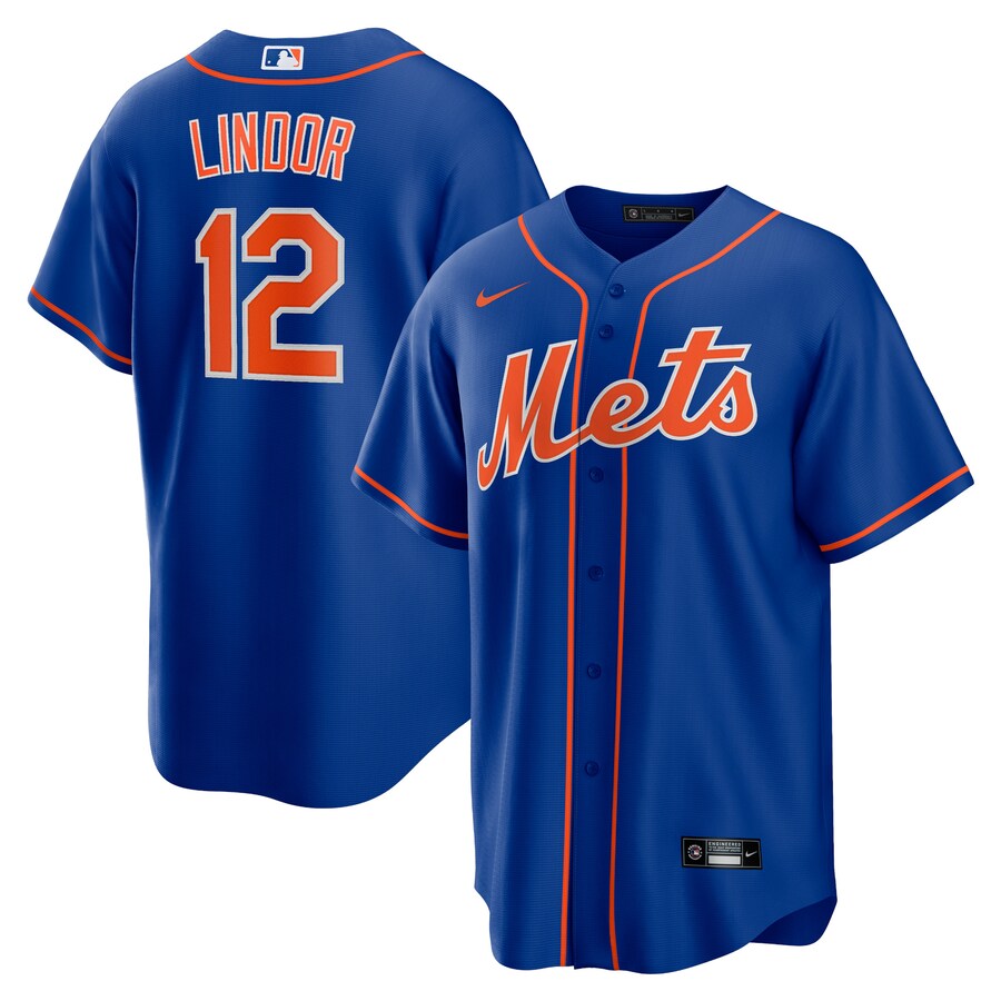 Francisco Lindor New York Mets Alternate Player Jersey Royal