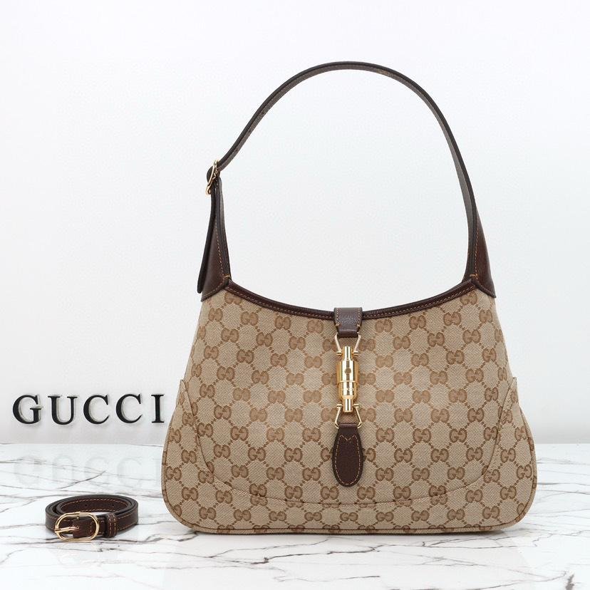 Gucci Jackie 1961 Medium Shoulder Bag 31.5cm/12.4in Sand And Brown ‎863136