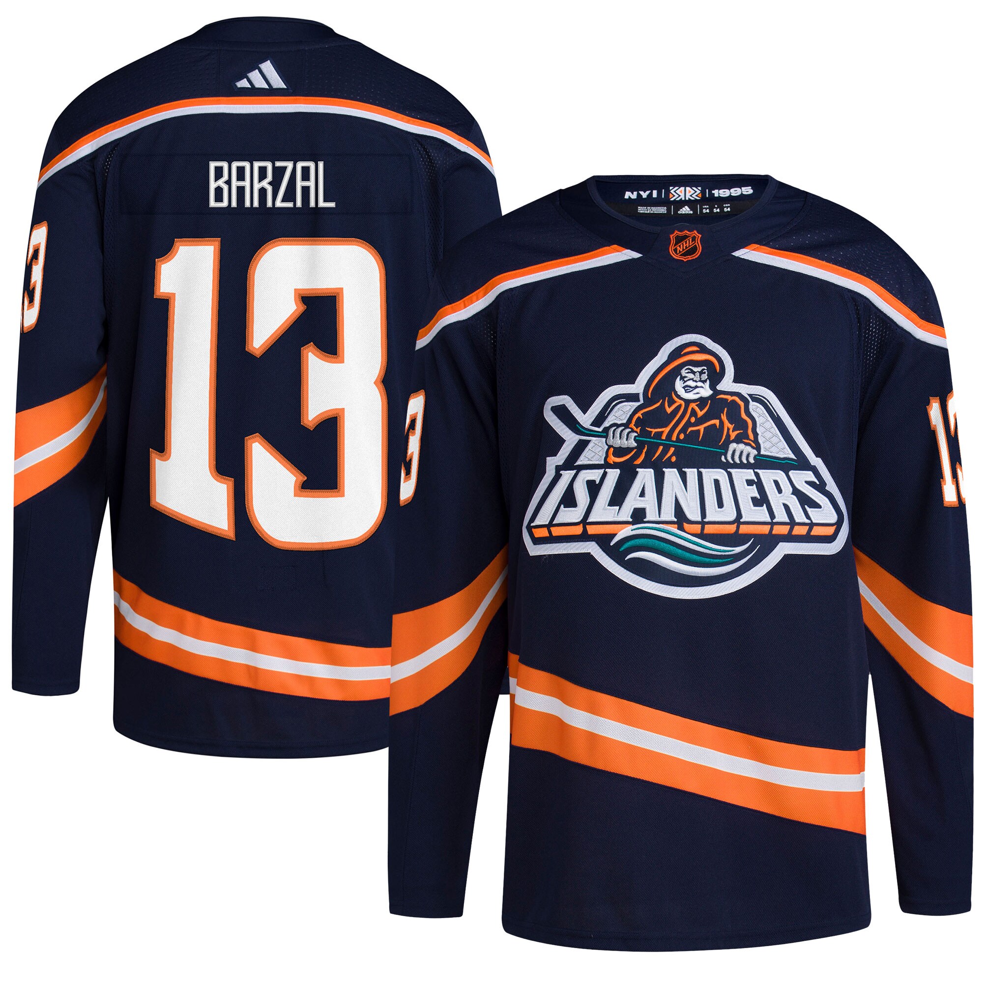 Mathew Barzal New York Islanders adidas Reverse Retro 2.0 Authentic Player Jersey – Navy