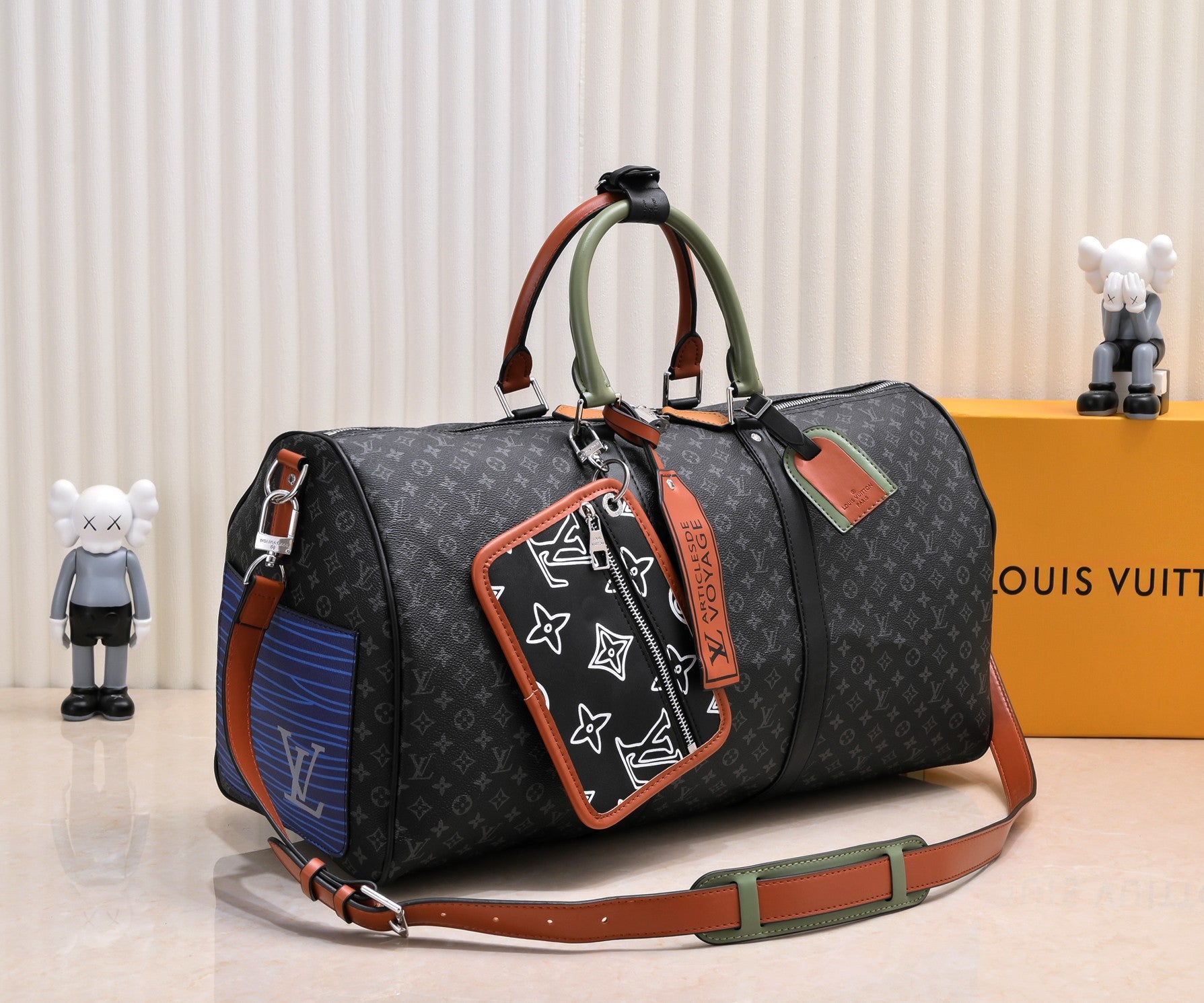 Louis Vuitton Keepall Bandouli Re Black 50Cm