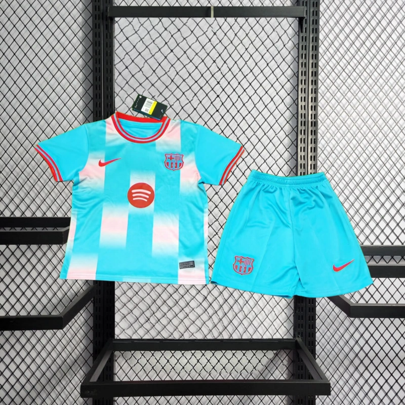 2025-26 Barcelona Special Edition kids Football jersey