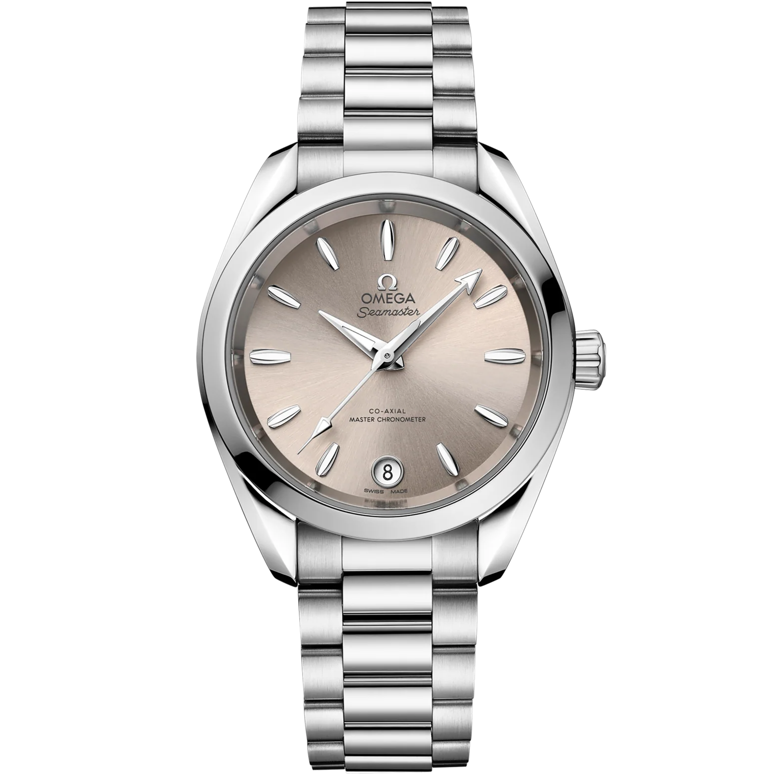 Omega Seamaster Aqua Terra SHADES 34 mm Sandstone Dial Stainless Steel Bracelet 220.10.34.20.09.001