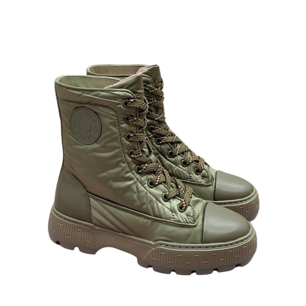 Hermes Fresh Ankle Boots Green