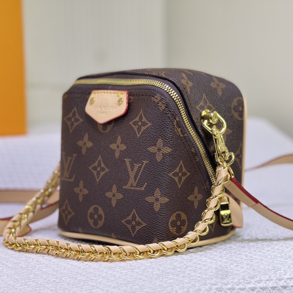 Louis Vuitton Just In Case Monogram Canvas Leather Brown 13Cm M47096