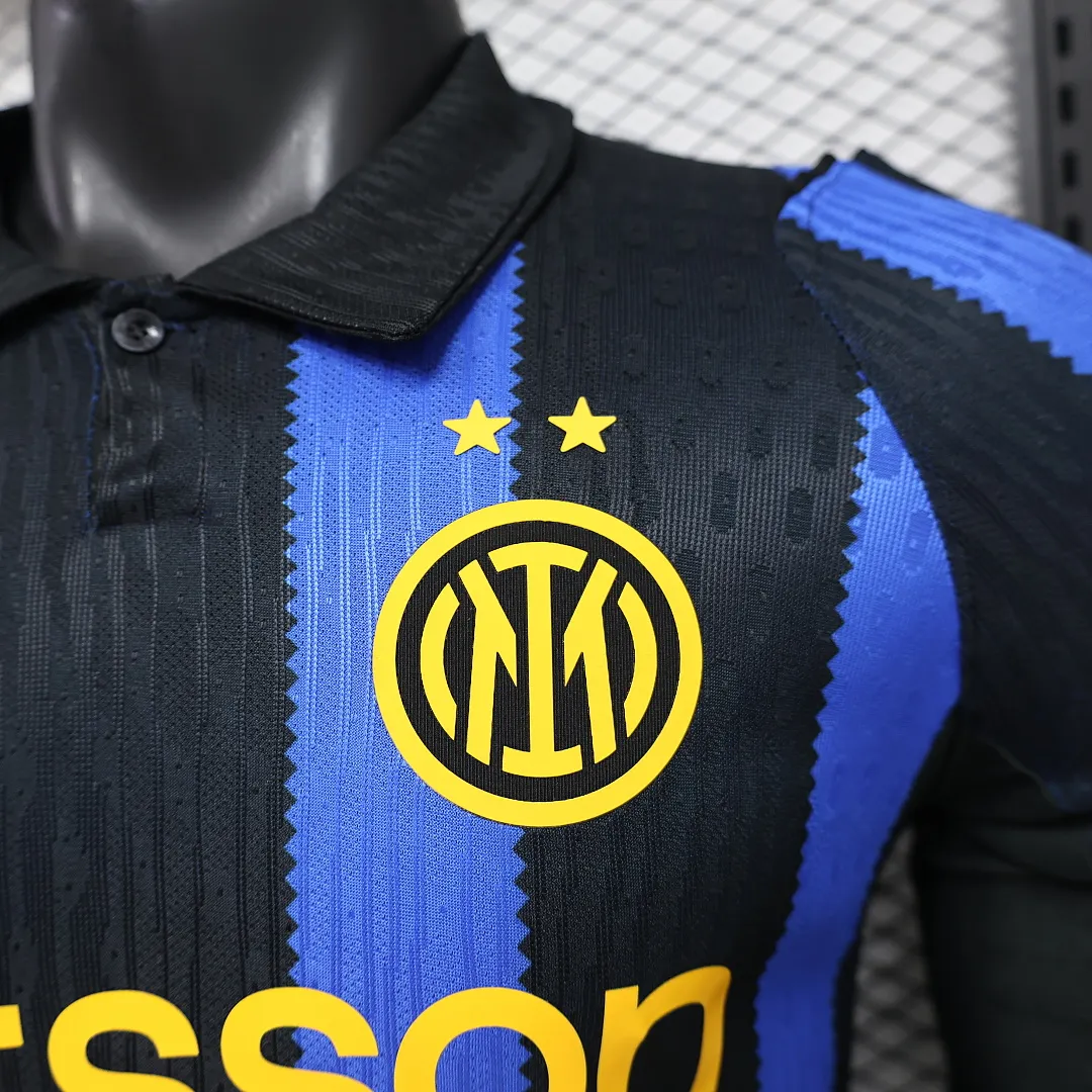 2026/27 Serie A Inter Milan Team Home Football Jersey Player Version Long Sleeves - JerseyFun
