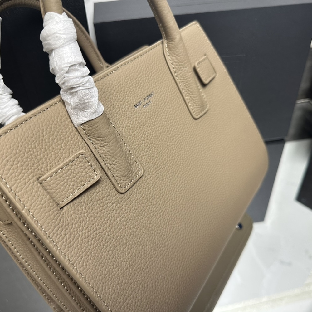 Saint Laurent Sac De Jour Small In Grained Leather Beige 26Cm