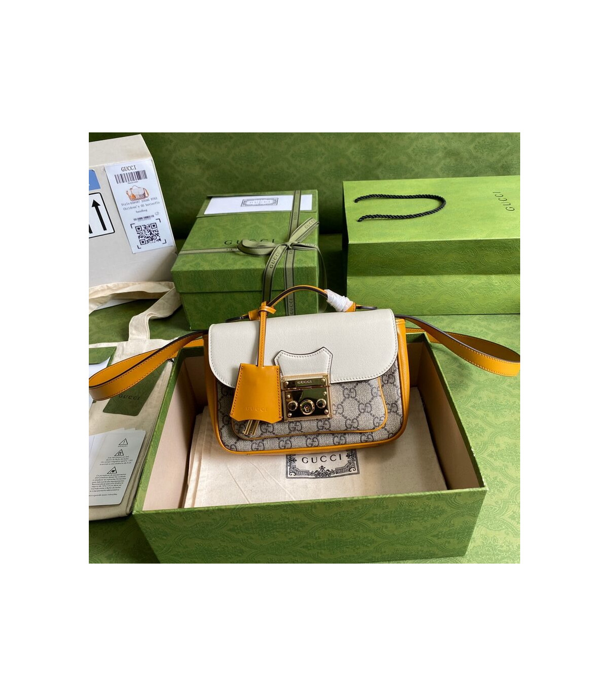 Gucci Padlock Mini Bag White