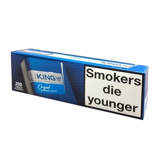 The King Cigarettes Blue x 10 Packs /1 Carton