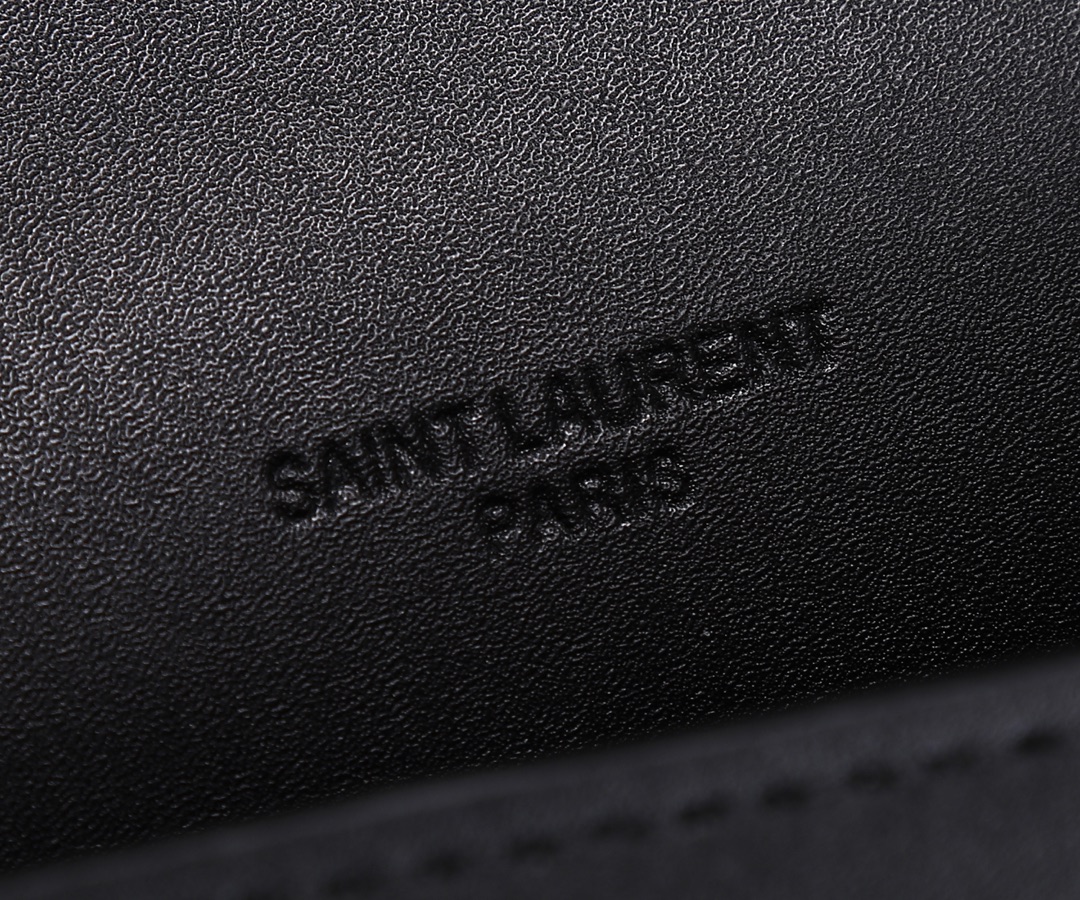 Saint Laurent Lou Camera Bag In Quilted Noir Leather Black 18Cm
