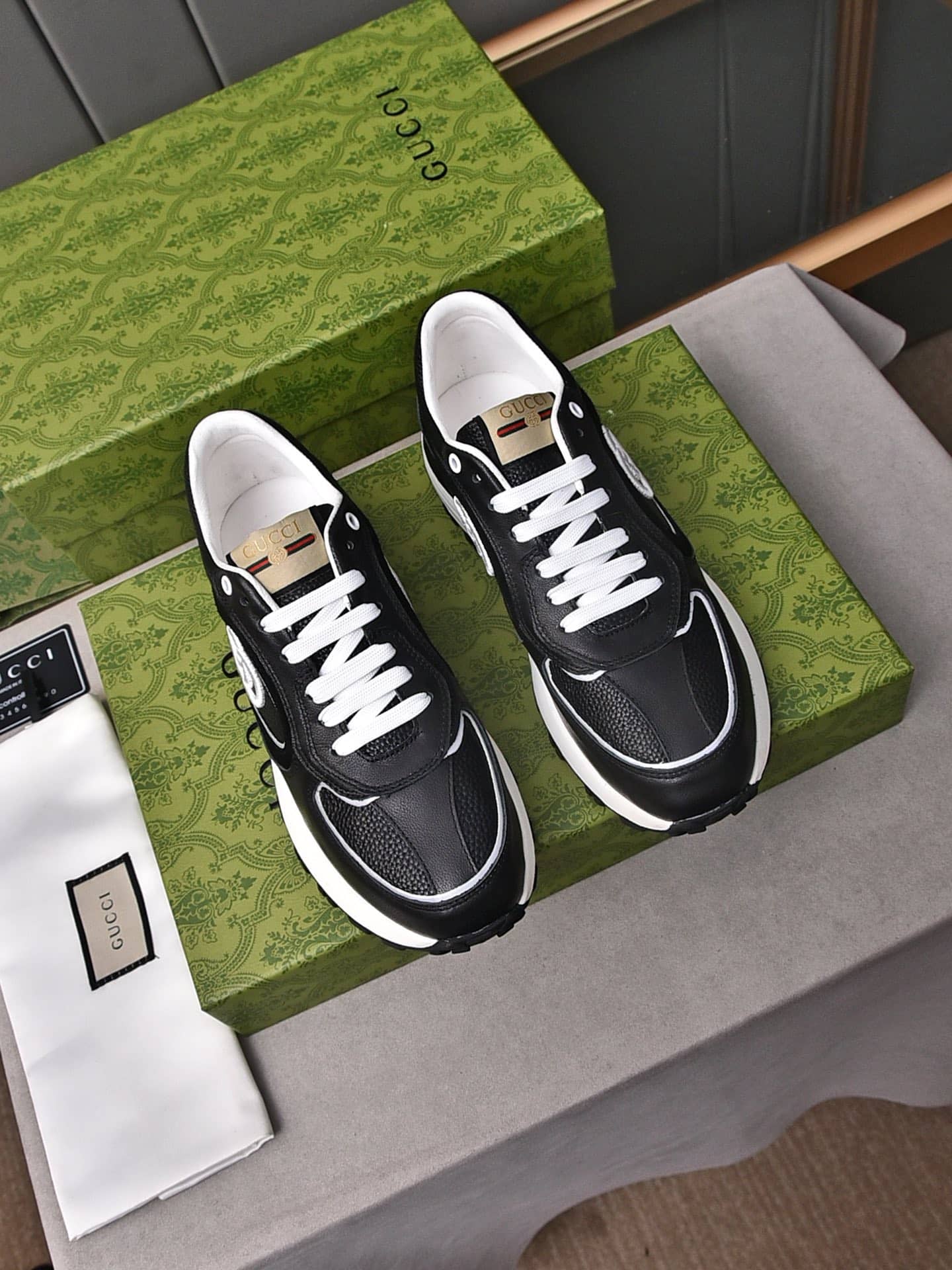 Gucci Double G Men’S Run Sneaker Black