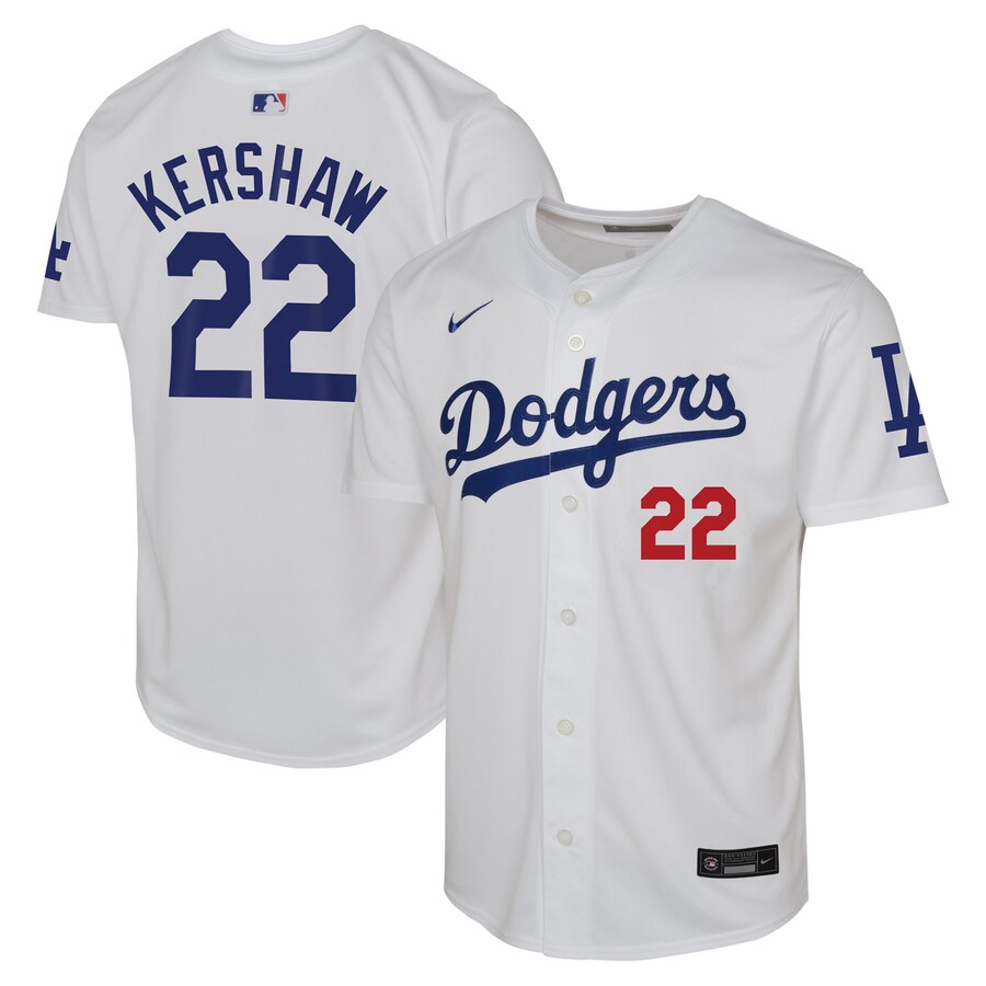 Clayton Kershaw Los Angeles Dodgers Toddler Home Game Jersey White